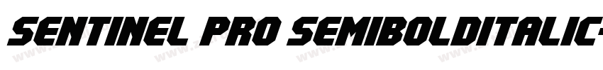 Sentinel Pro SemiboldItalic字体转换